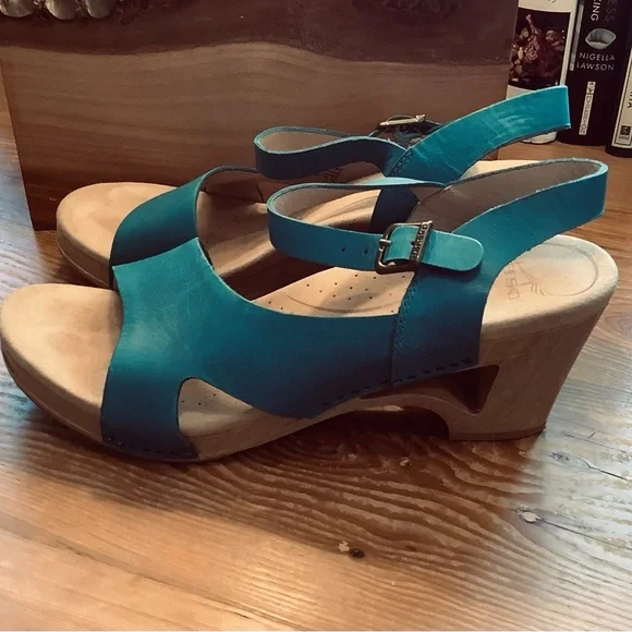 DANSKO WOOD TASHA HEEL SANDAL EU 42 - US 11 - Picture 2 of 6